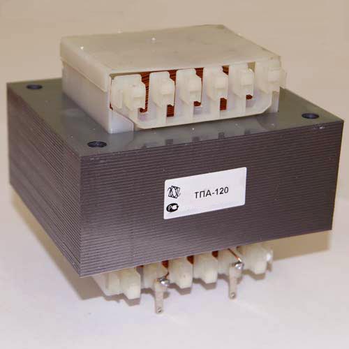 Однофазный трансформатор питания ТПА-120-2х6в
