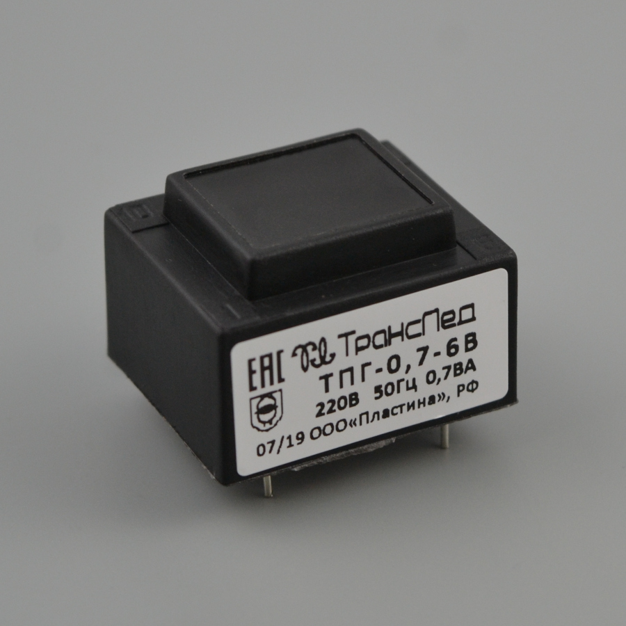 У нас можно купить ТПГ-0,7-6в герметизированный трансформатор 220/6 В, 0,7 Вт